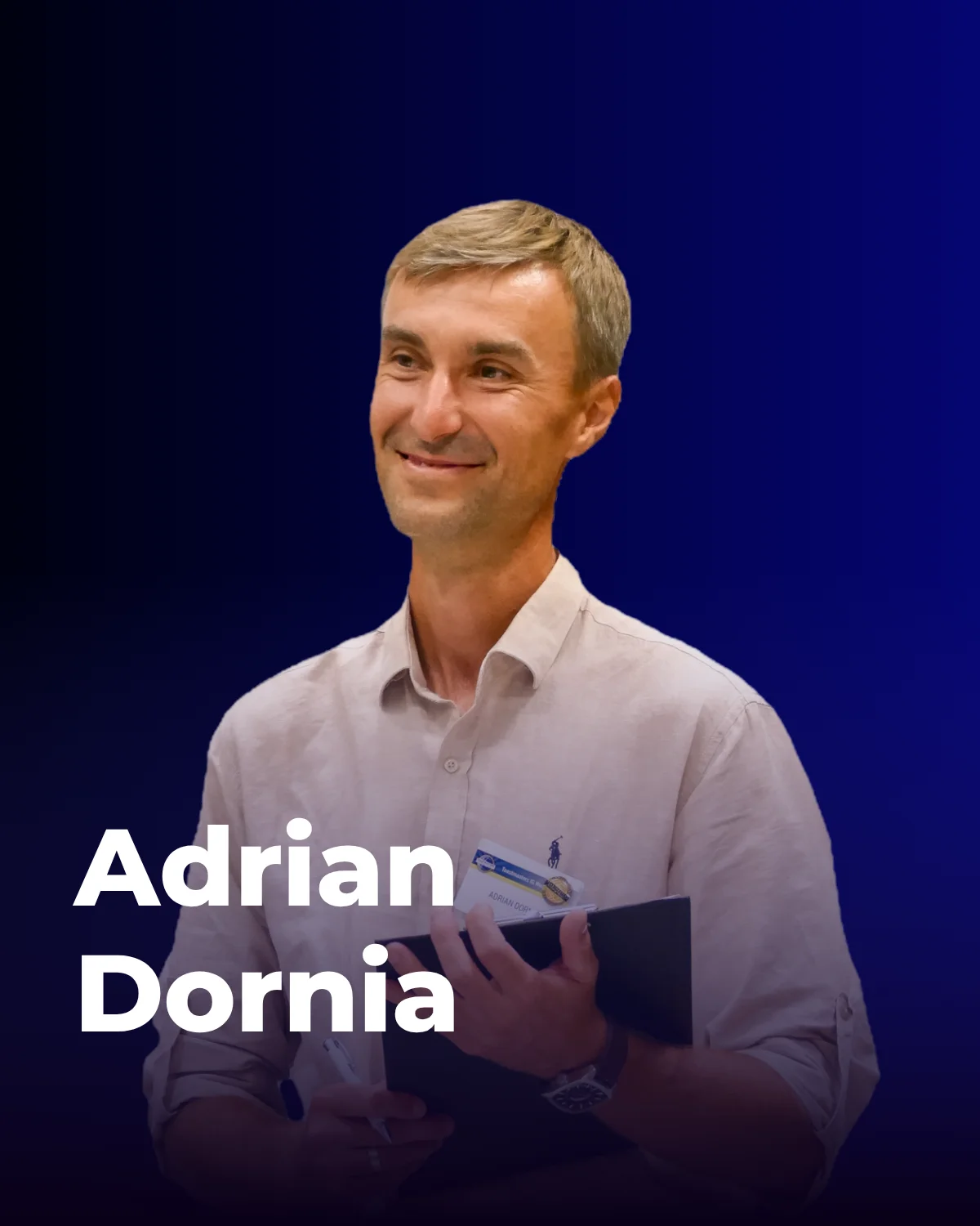 Adrian Dornia - warsztaty 45 min, Sobota 29.08